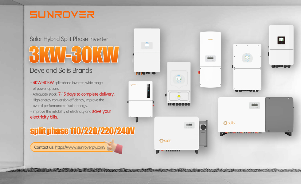 SUNROVER Bolsters Inventory of Deye and Solis Split-Phase Inverters, Ensuring Rapid Fulfillment for Global Demand